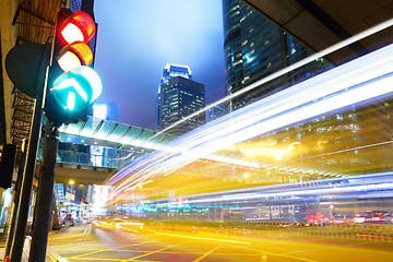 Image showing Traffic light in the city 