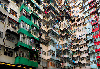 Image showing Old apartment in Hong Kong