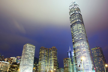 Image showing Hong Kong city at night 