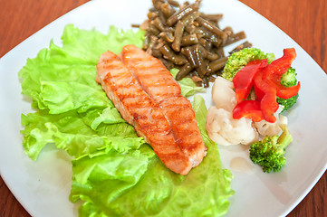 Image showing salmon steak