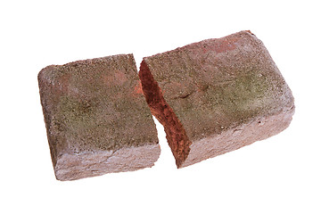 Image showing Broken brick isolated