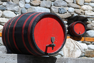 Image showing Two Wine Casks