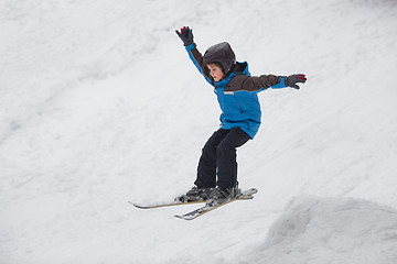 Image showing Downhill ski jump