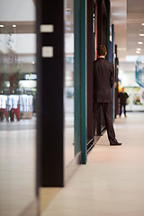 Image showing Guards at shopping center