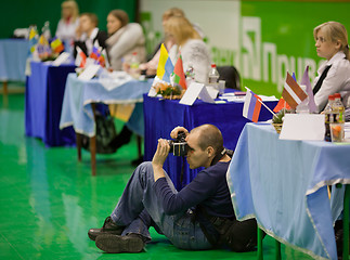 Image showing Sports photogapher - gymnastics competition