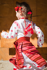 Image showing Ukrainian little girl running