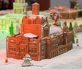 Image showing Christmas gingerbread palace