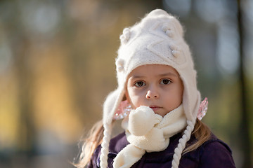 Image showing Portrait of little girl 