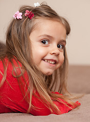 Image showing Portrait of smiling little girl