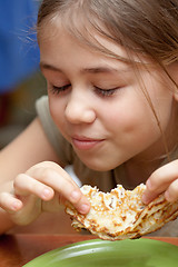 Image showing Enjoying breakfast