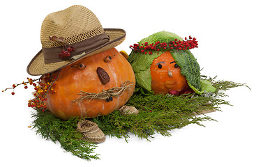 Image showing Happy pumpkins