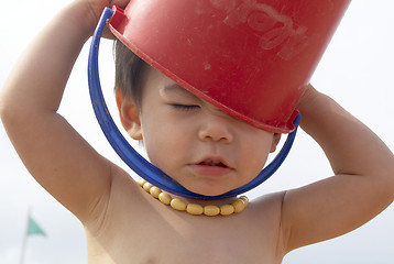 Image showing Anael with bucket