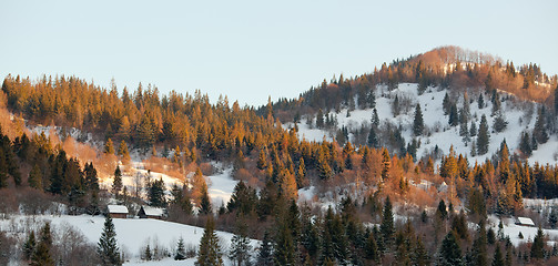 Image showing Winter mountains