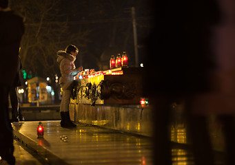 Image showing Honoring the memory of famine victims