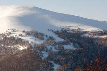Image showing Snowy mountain slope