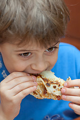 Image showing Enjoying breakfast