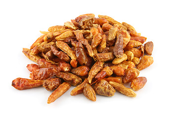 Image showing Dried Chilies on an isolated background