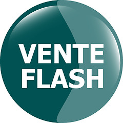 Image showing vente flash button icon