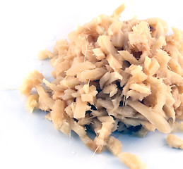 Image showing Close up of Chopped Ginger on an isolated background