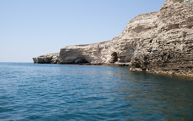 Image showing Sea caves in Tarhankut, Crimea, Ukraine