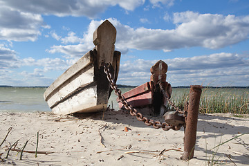 Image showing Abandoned boats