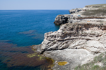 Image showing Rocky cliffs, the Black Sea coast