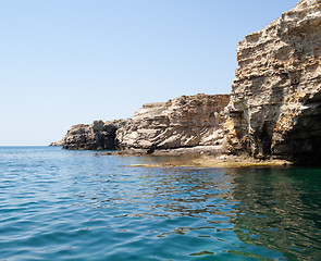 Image showing Rocky cliffs