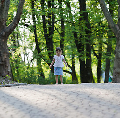 Image showing Little girl in the park