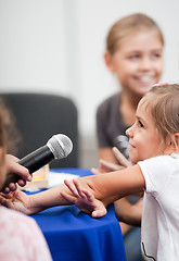 Image showing Child being interviewed