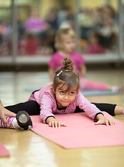 Image showing Little girl, fitness