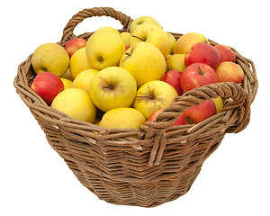 Image showing Basket full of apples