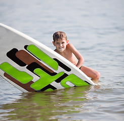 Image showing Learning surf