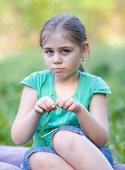 Image showing Serious girl