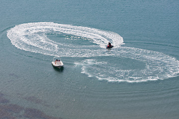 Image showing Boat and Jet Ski