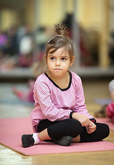 Image showing Little girl, fitness 
