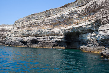 Image showing Sea caves at Tarhankut, Crimea, Ukraine