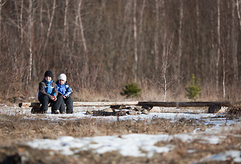 Image showing Winter children