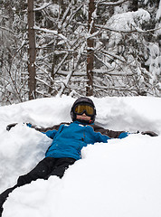 Image showing Relaxation after skiing