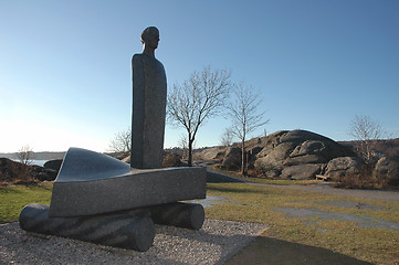 Image showing Statue, Thor Heyerdahl