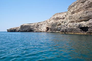 Image showing Sea caves in Tarhankut, Crimea, Ukraine