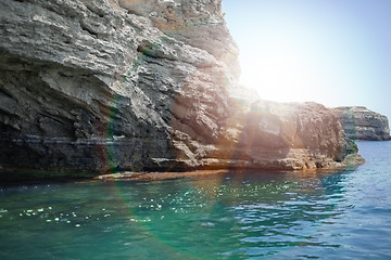 Image showing Rocky cliffs 