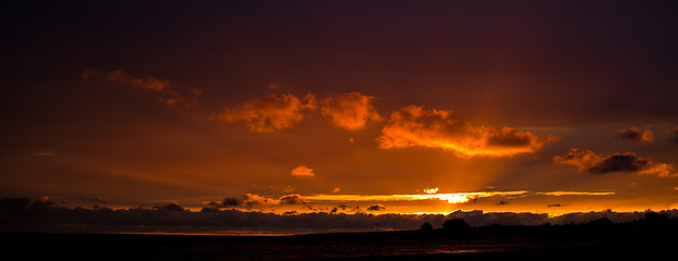 Image showing Sunset sky