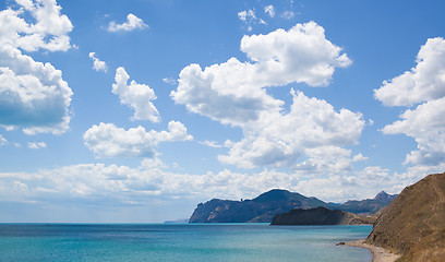 Image showing Coastline of Crimea - Karadag mountains