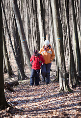 Image showing Mother and daughter outdoors