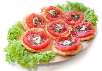 Image showing Vegetarian sandwiches