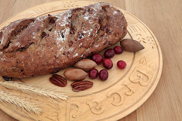 Image showing  Pecan and Cranberry Bread