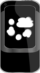 Image showing Cloud computing concept. Mobile smart phone with cloud icon