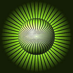 Image showing Abstract Green Globe