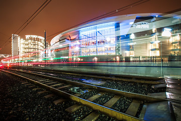 Image showing Charlotte City Skyline night scene