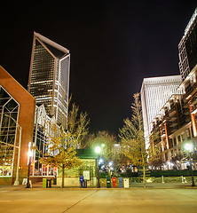 Image showing charlotte city skyline at night